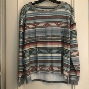 Faherty Brand Crew Neck Printed Sweater